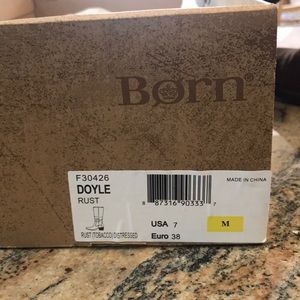 Born Doyle Rust Swede Boots